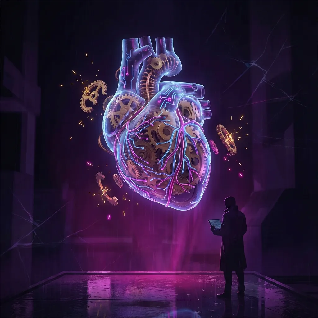 Digital Heart Illustration representing the vital automation systems of a business
